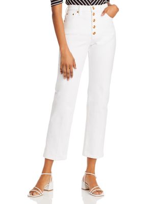 tory burch white jeans