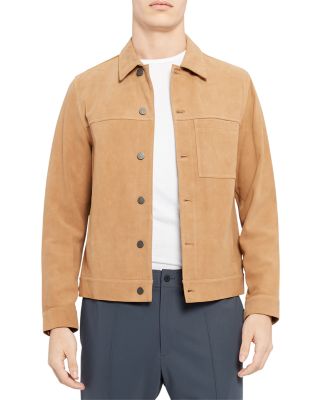 theory suede jacket mens