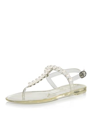 stuart weitzman goldie jelly sandals